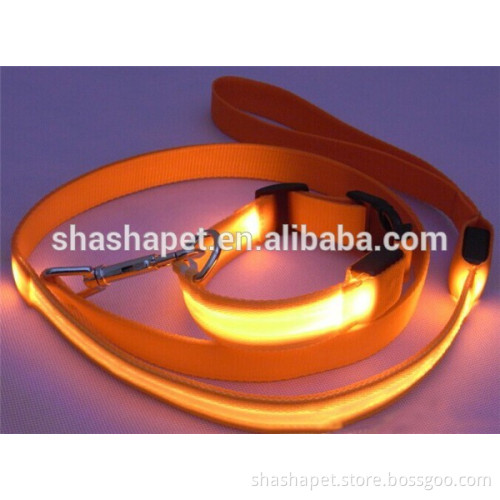 Fluorescent webbing in Led dog leash with Electric collar for dogs price